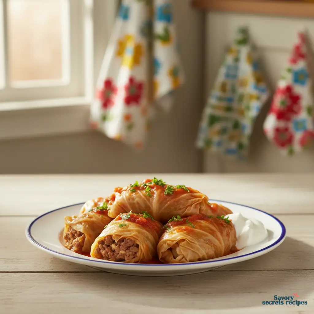 blanch cabbage leaves ingredients
