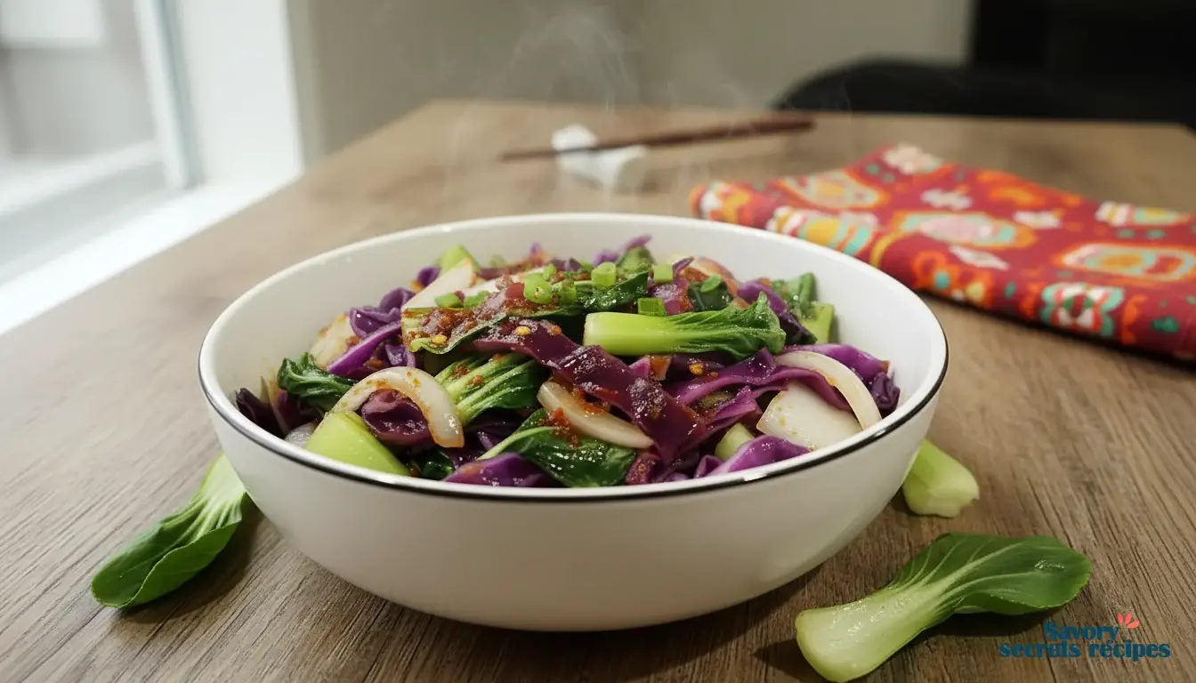 bok choy and cabbage recipes final dish