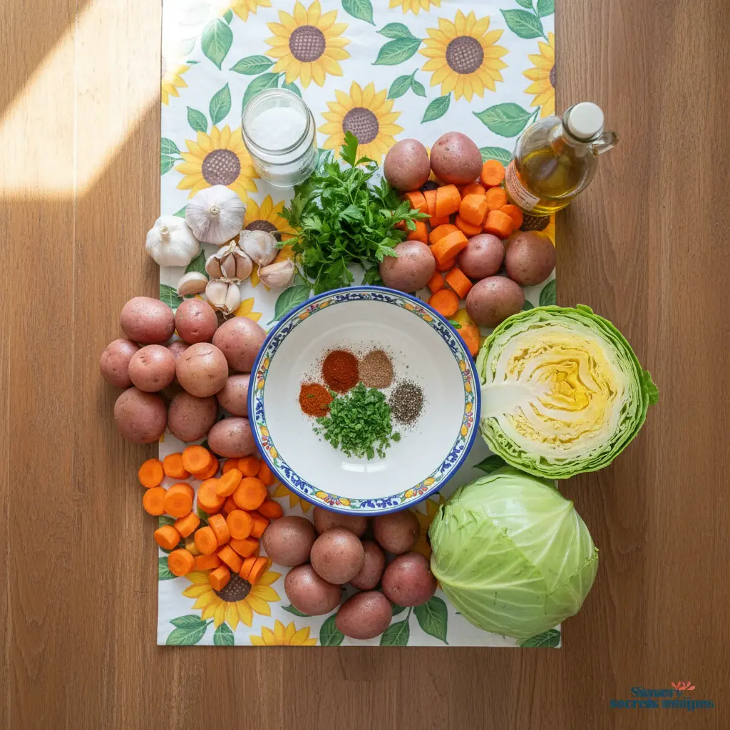 braised cabbage vegan ingredients