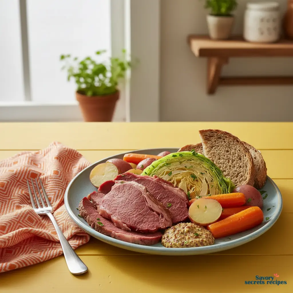 cooking cabbage and potatoes separate from corned beef final dish