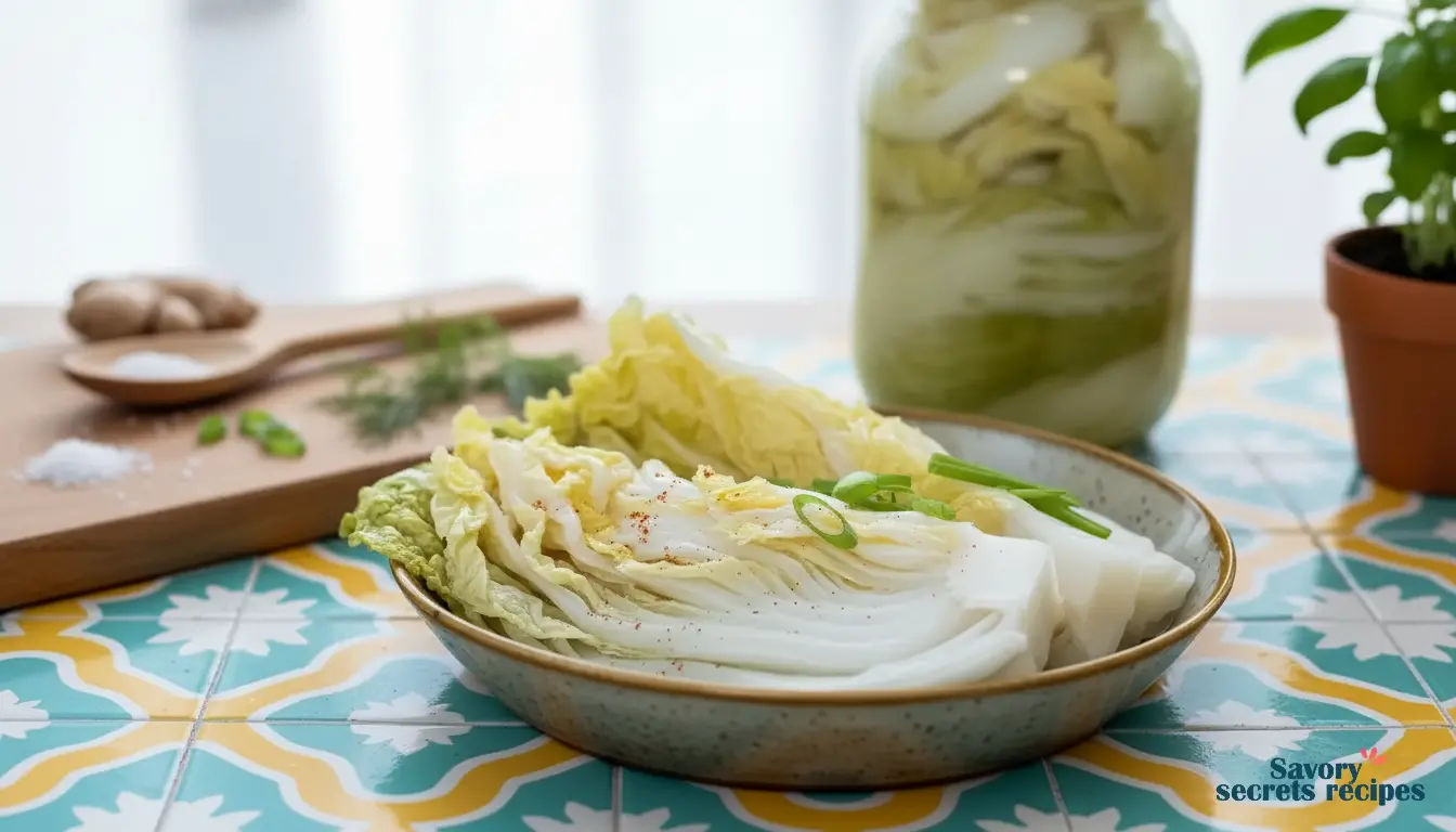 chinese cabbage fermented final dish