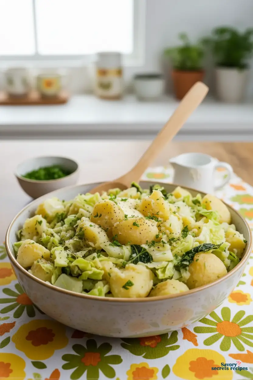 best way to cook cabbage and potatoes final dish