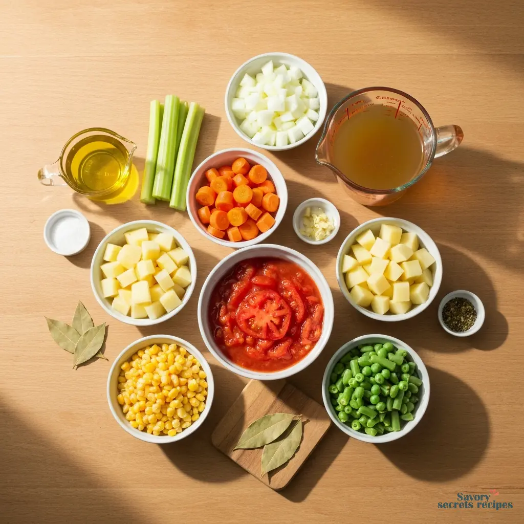 10 vegetable soup recipe ingredients