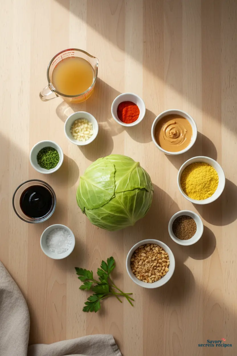 breaded cabbage steaks ingredients