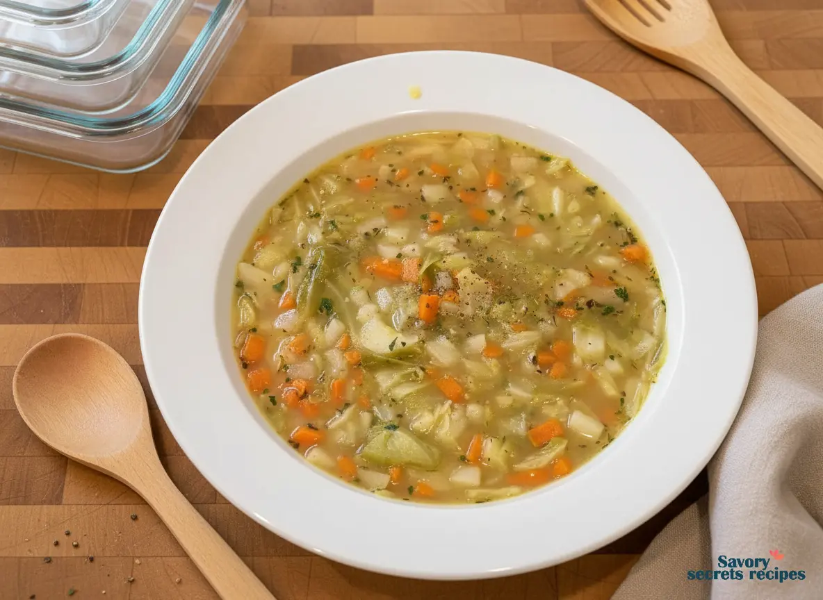 4 ingredient cabbage soup final dish