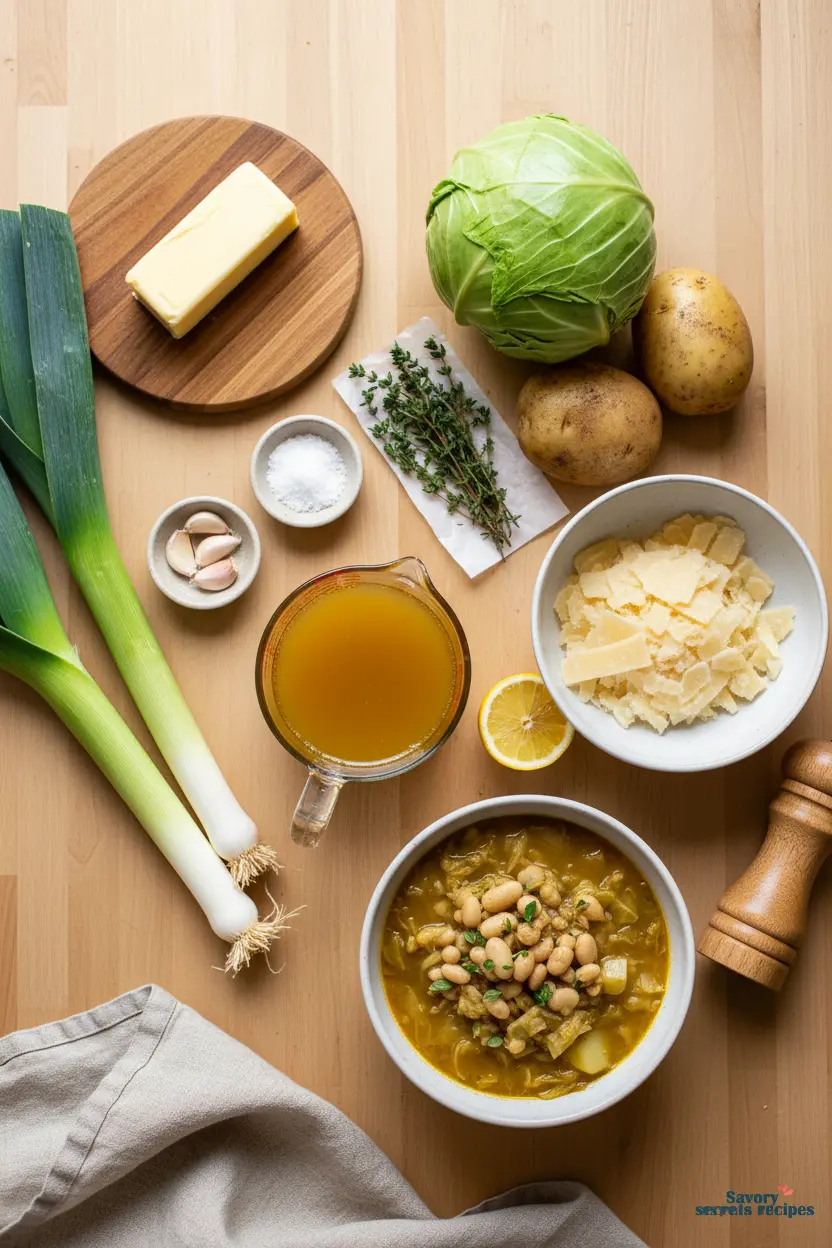 cabbage soup with beans ingredients