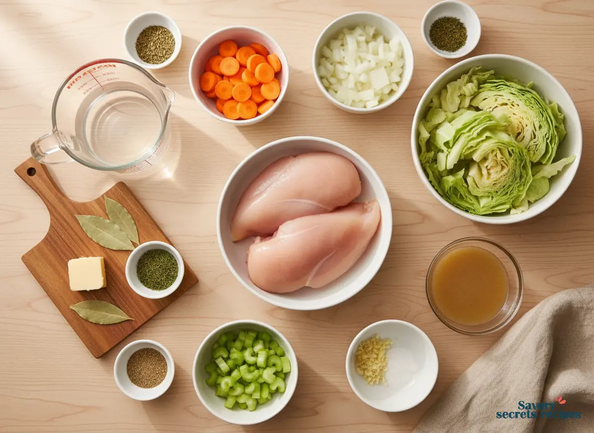 cabbage chicken soup for weight loss ingredients