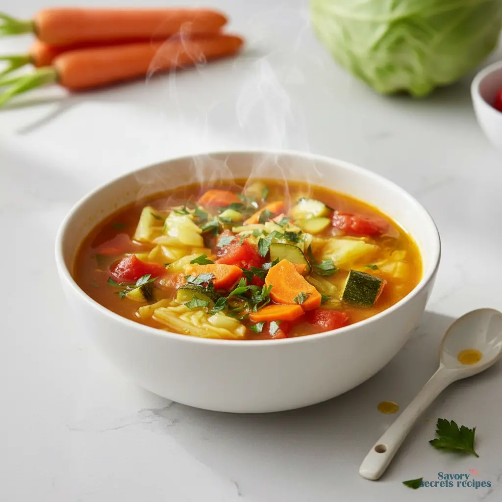 cabbage and ginger soup final dish