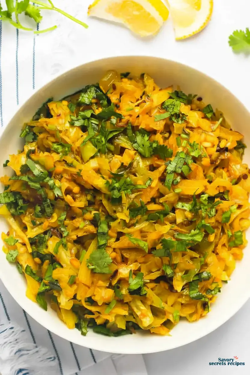 braised cabbage indian recipe ingredients