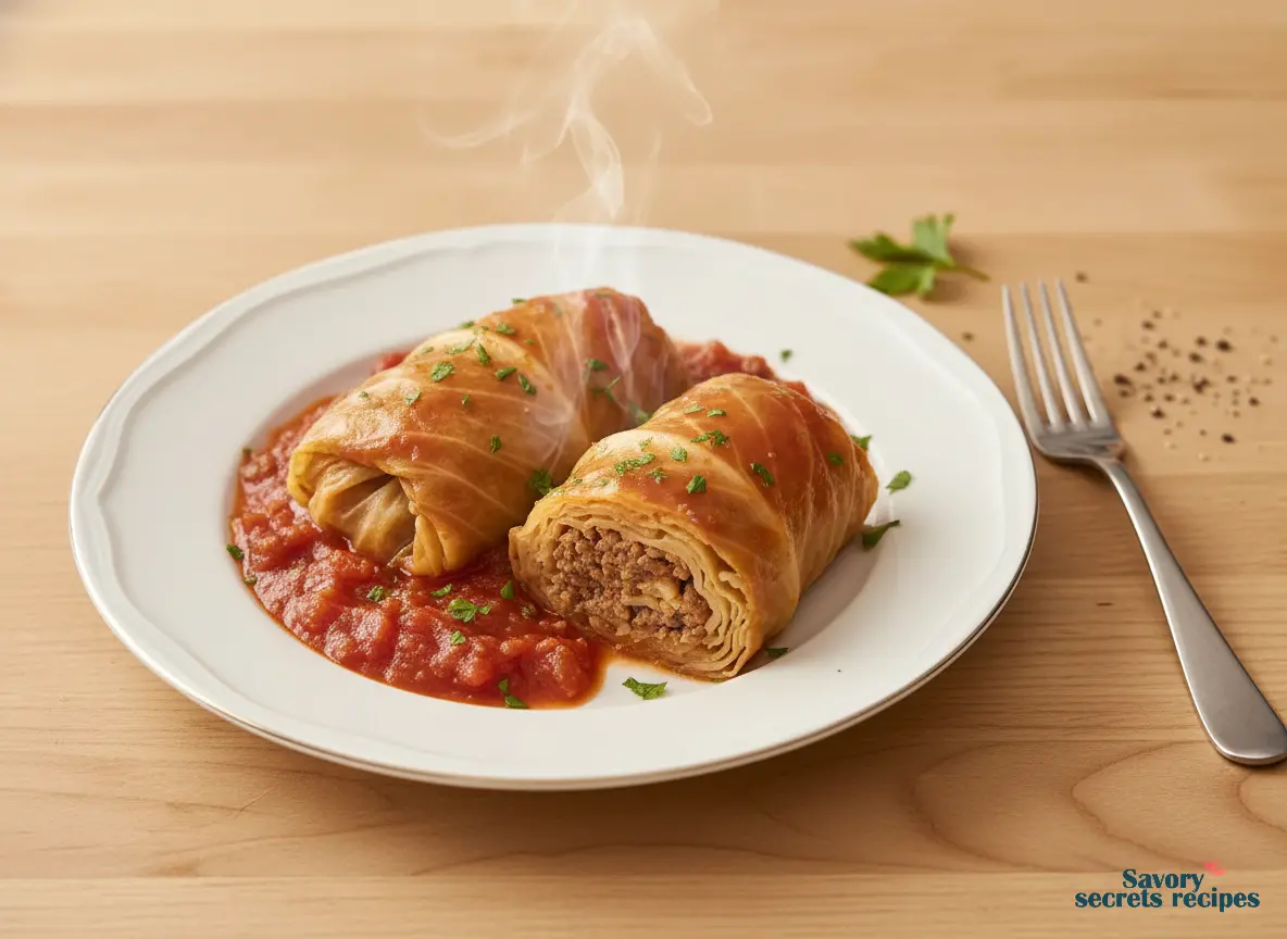 cabbage rolls stovetop final dish