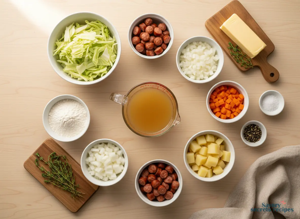 french cabbage soup ingredients