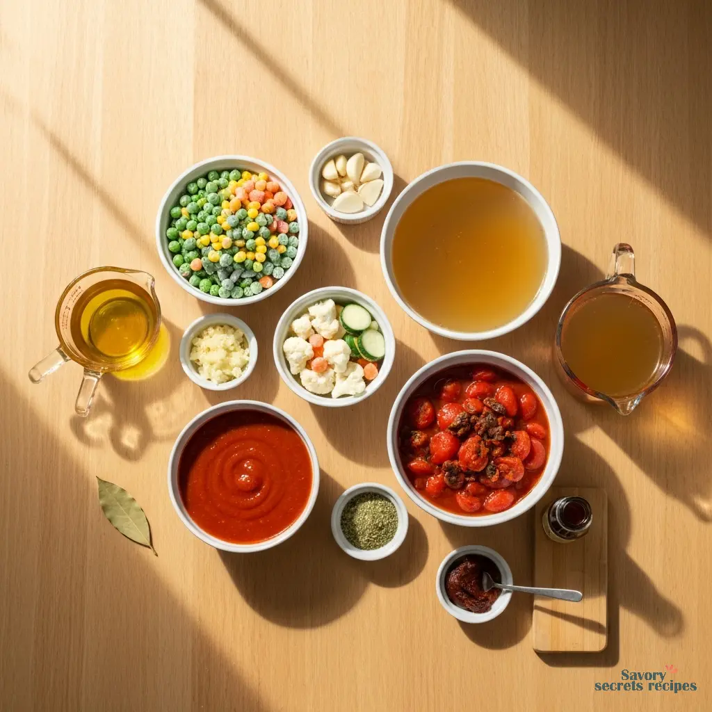 canned vegetable soup recipe ingredients