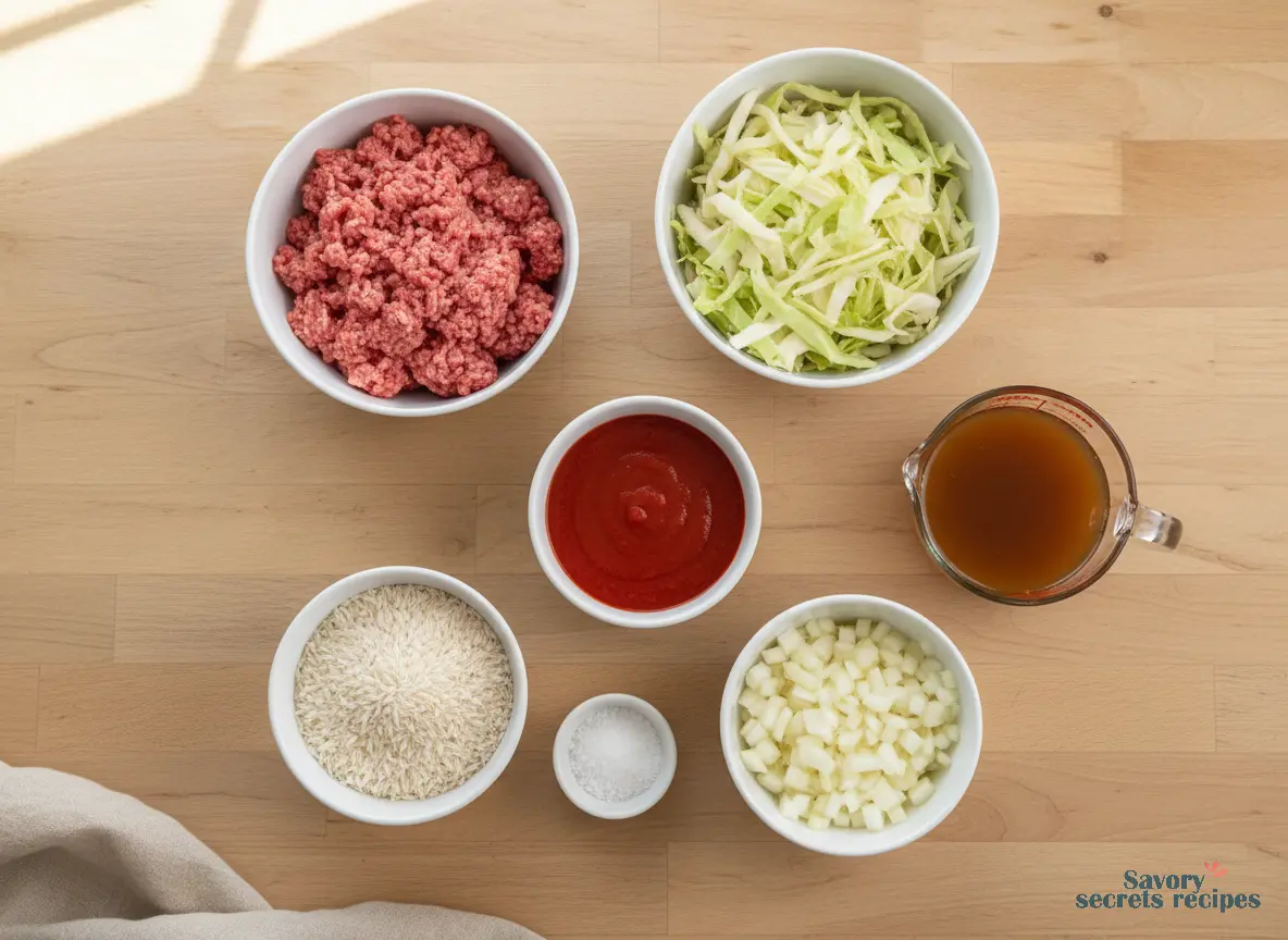 cabbage casserole with tomato soup ingredients