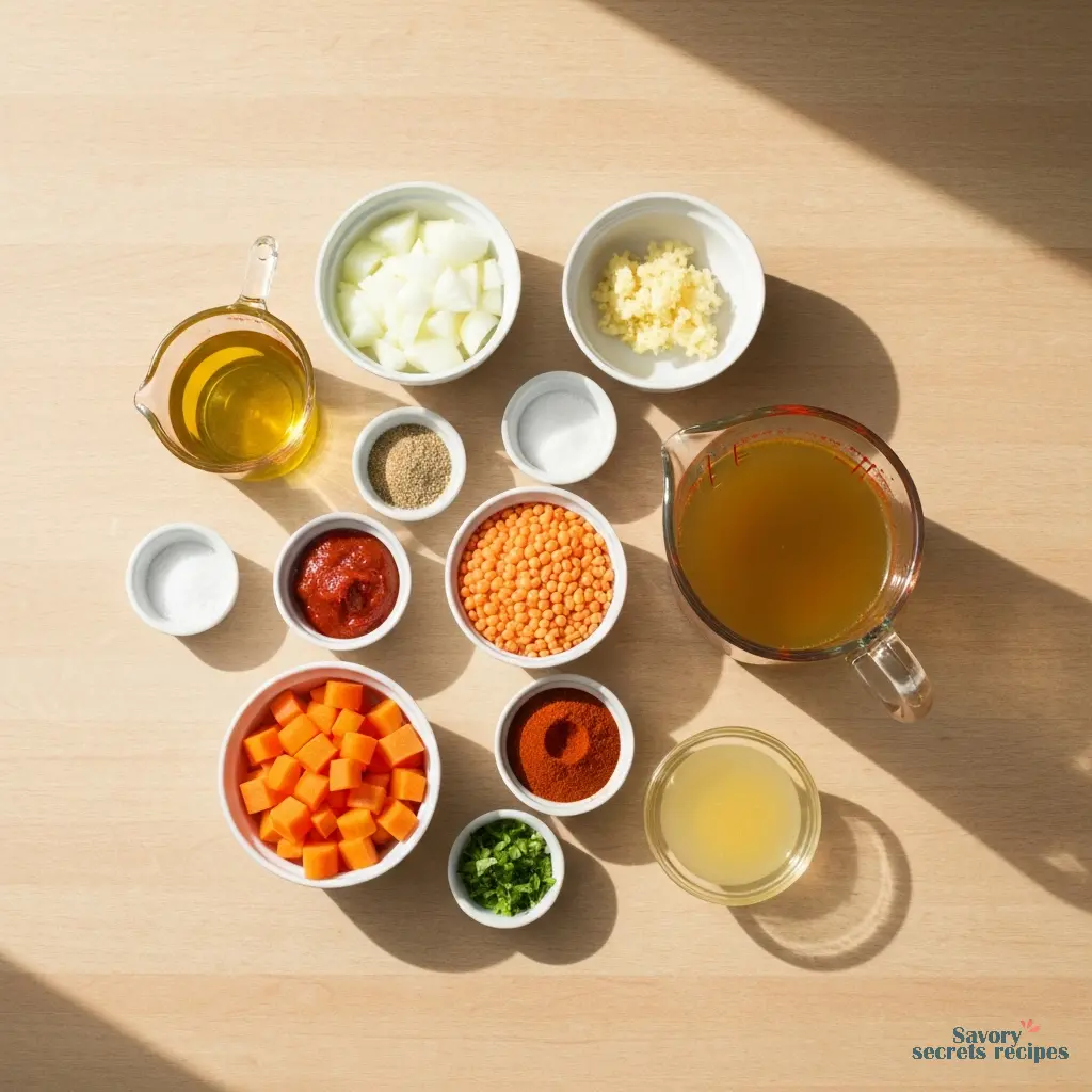 greek red lentil soup ingredients
