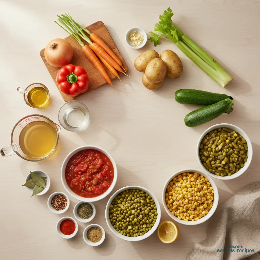 low salt vegetable soup ingredients
