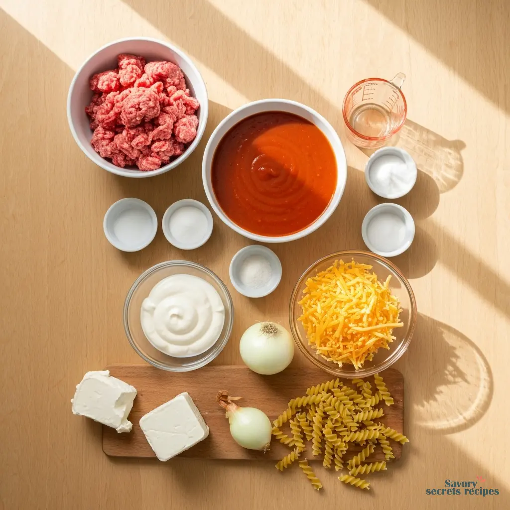 hamburger casserole with tomato soup ingredients