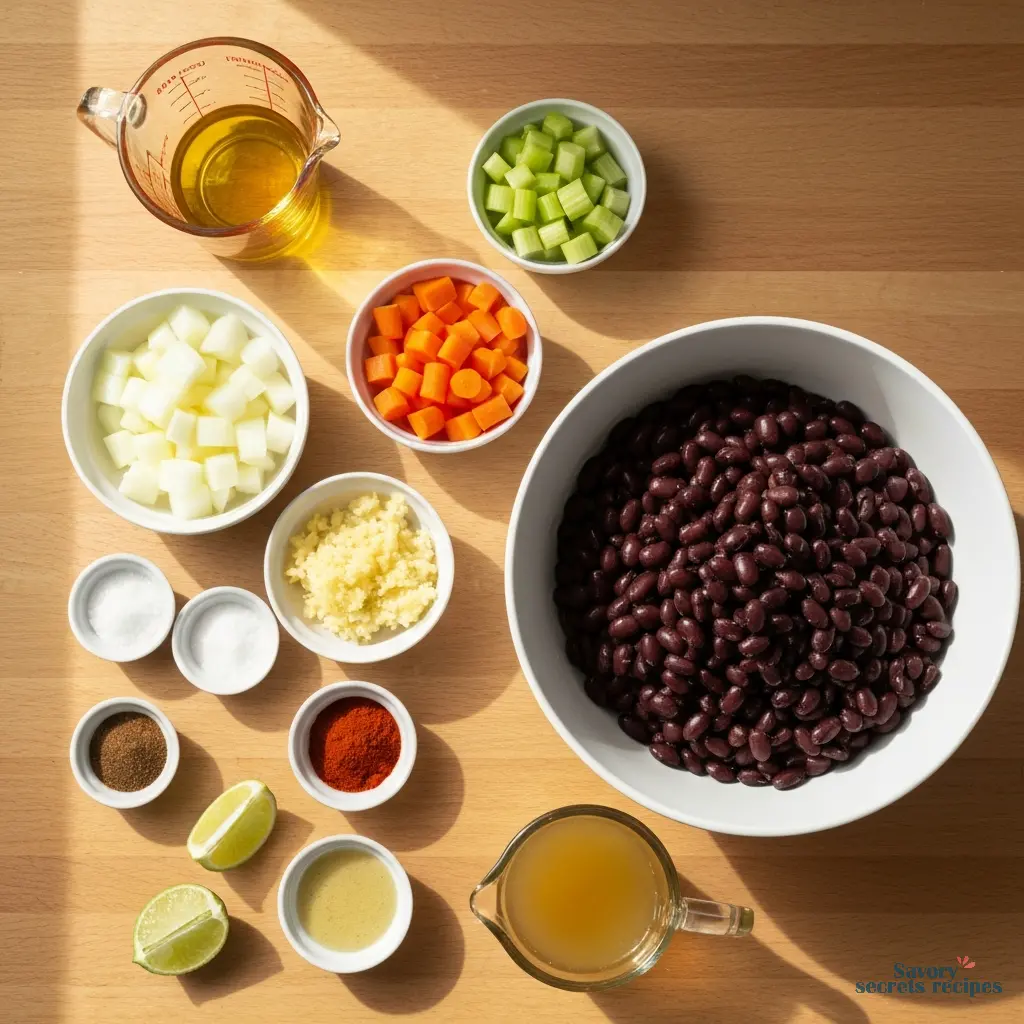 best black bean soup ingredients