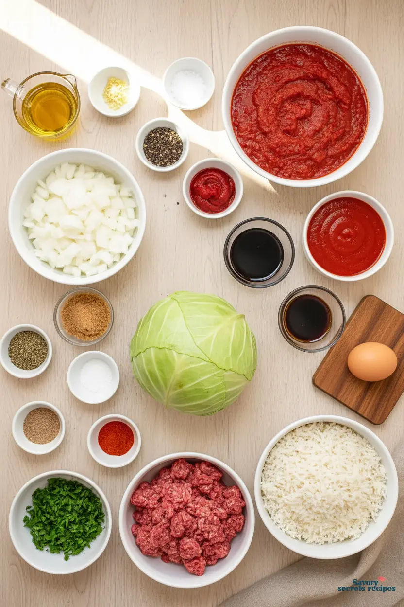 spices for cabbage rolls ingredients