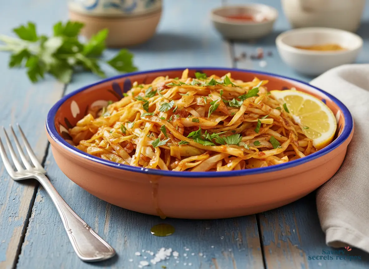 spiced cabbage recipe final dish