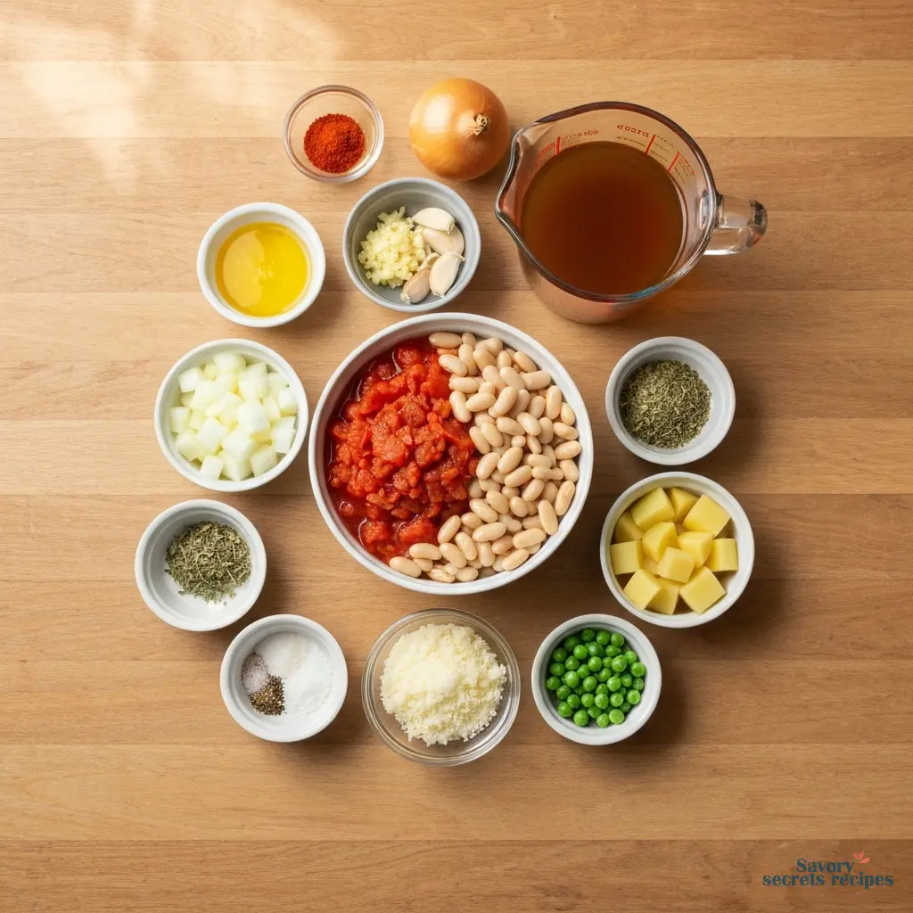 spiced vegetable soup ingredients
