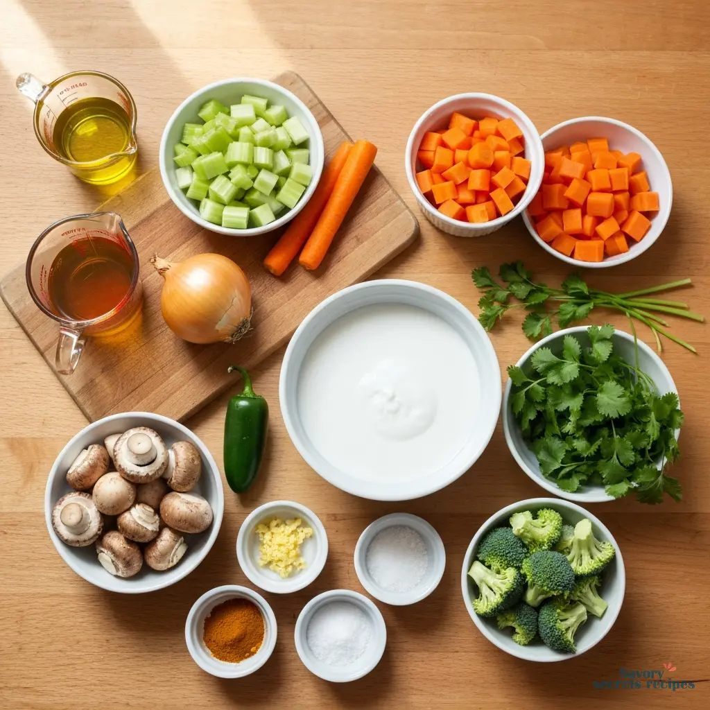 coconut milk in vegetable soup ingredients