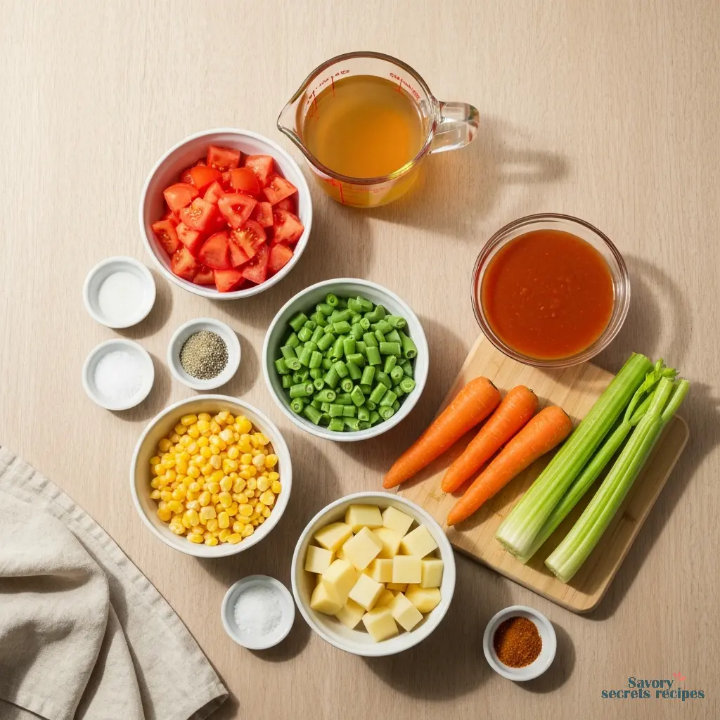 do you put tomato sauce in vegetable soup ingredients