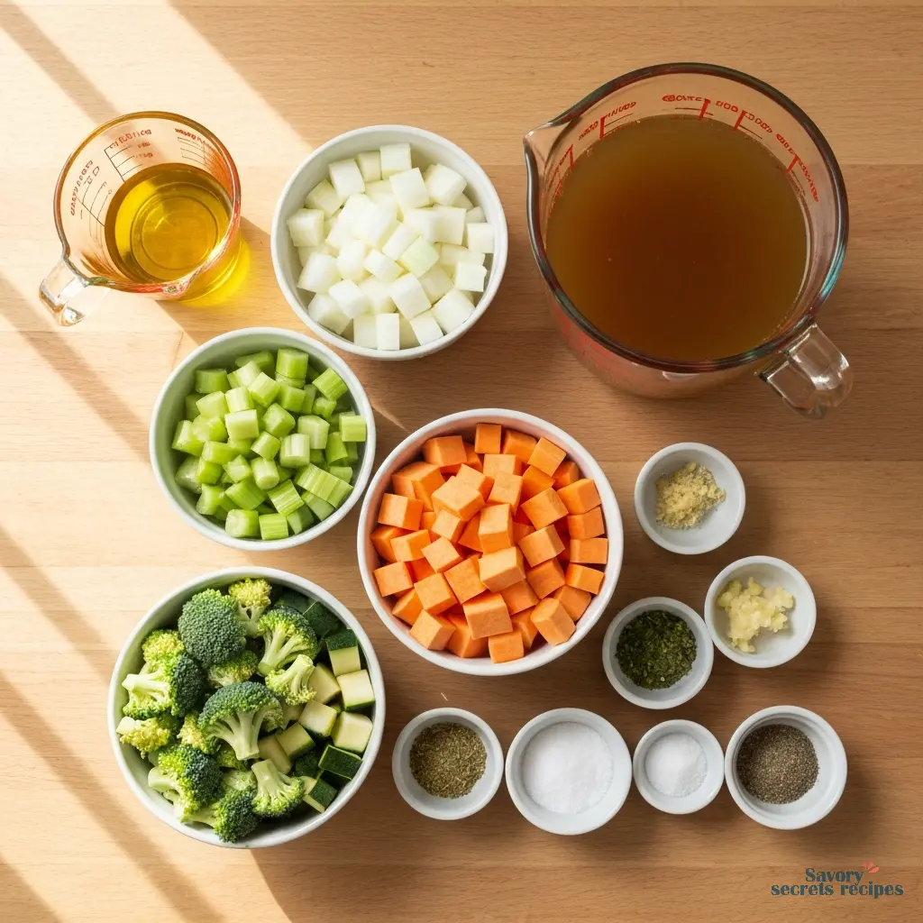 old fashioned vegetable soup without tomatoes ingredients