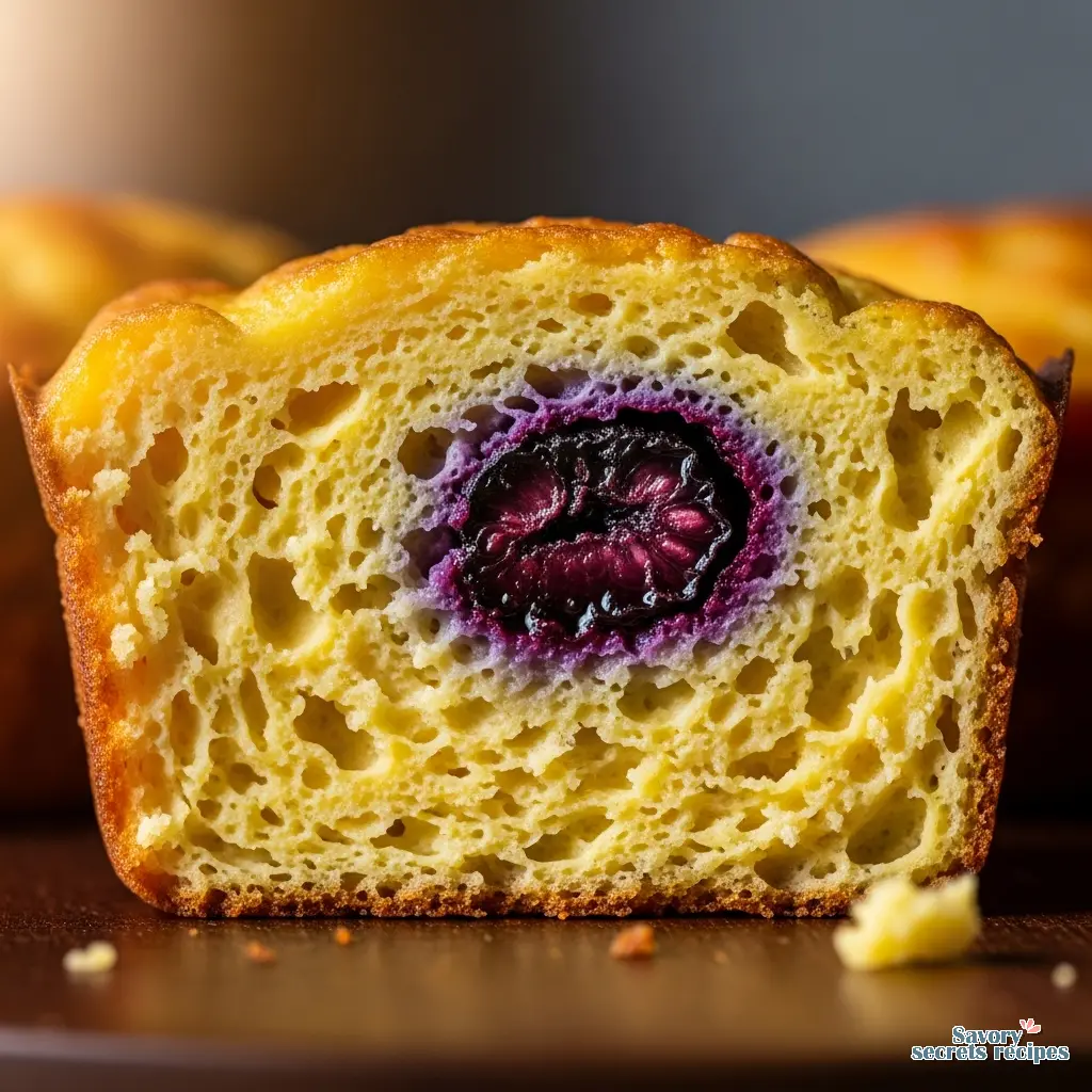 3 ingredient banana egg muffins close up