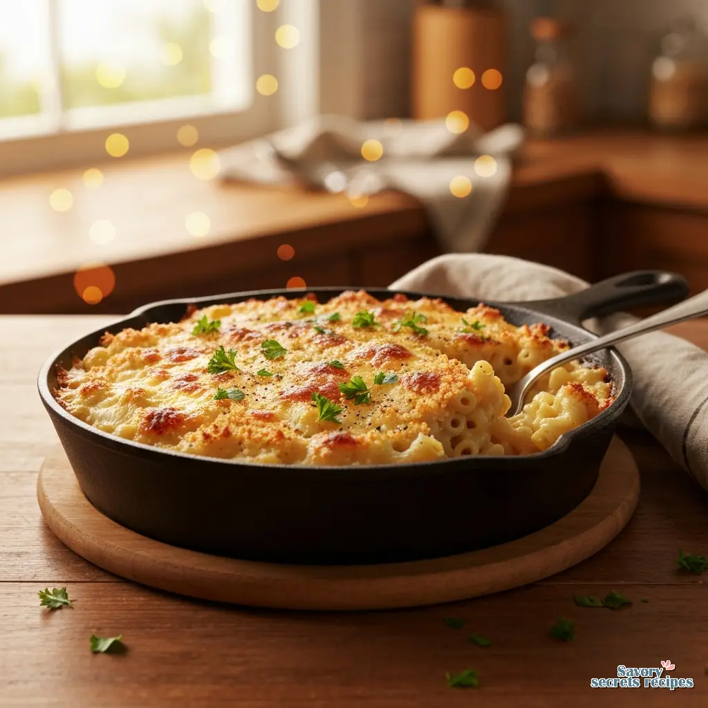 3 cheese baked macaroni and cheese final presentation