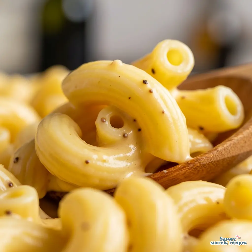 3 cheese baked macaroni and cheese close up