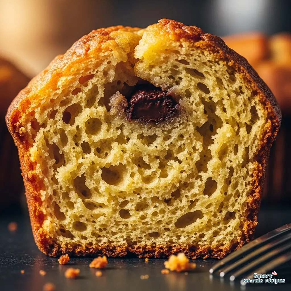 6 banana muffin recipe close up