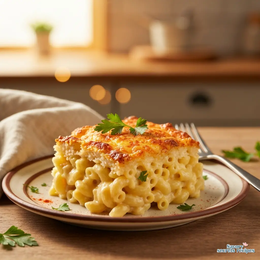 3 cheese baked mac and cheese final presentation