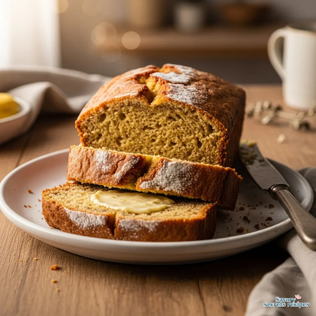 banana bread made with margarine final presentation