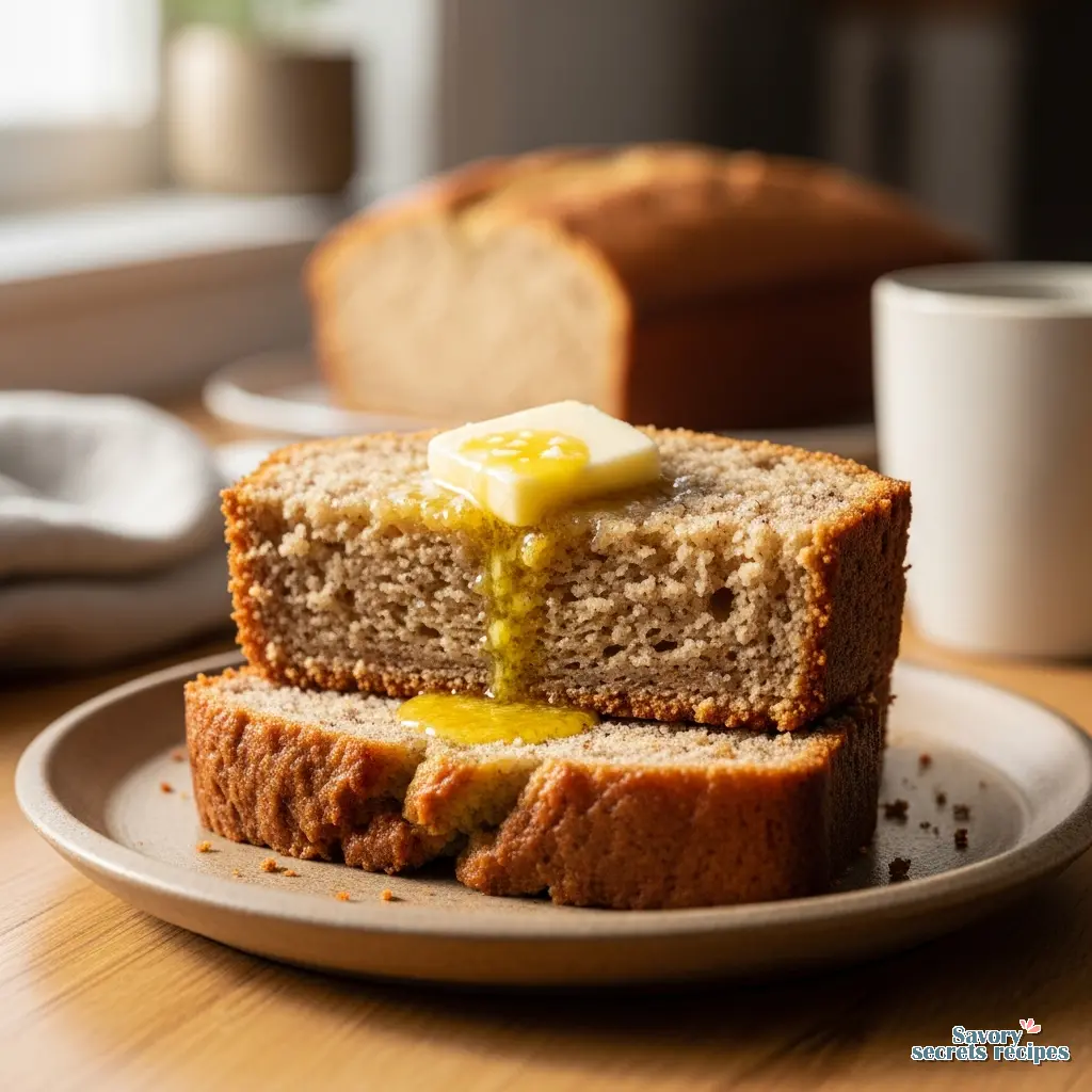 banana bread made with cake flour final presentation