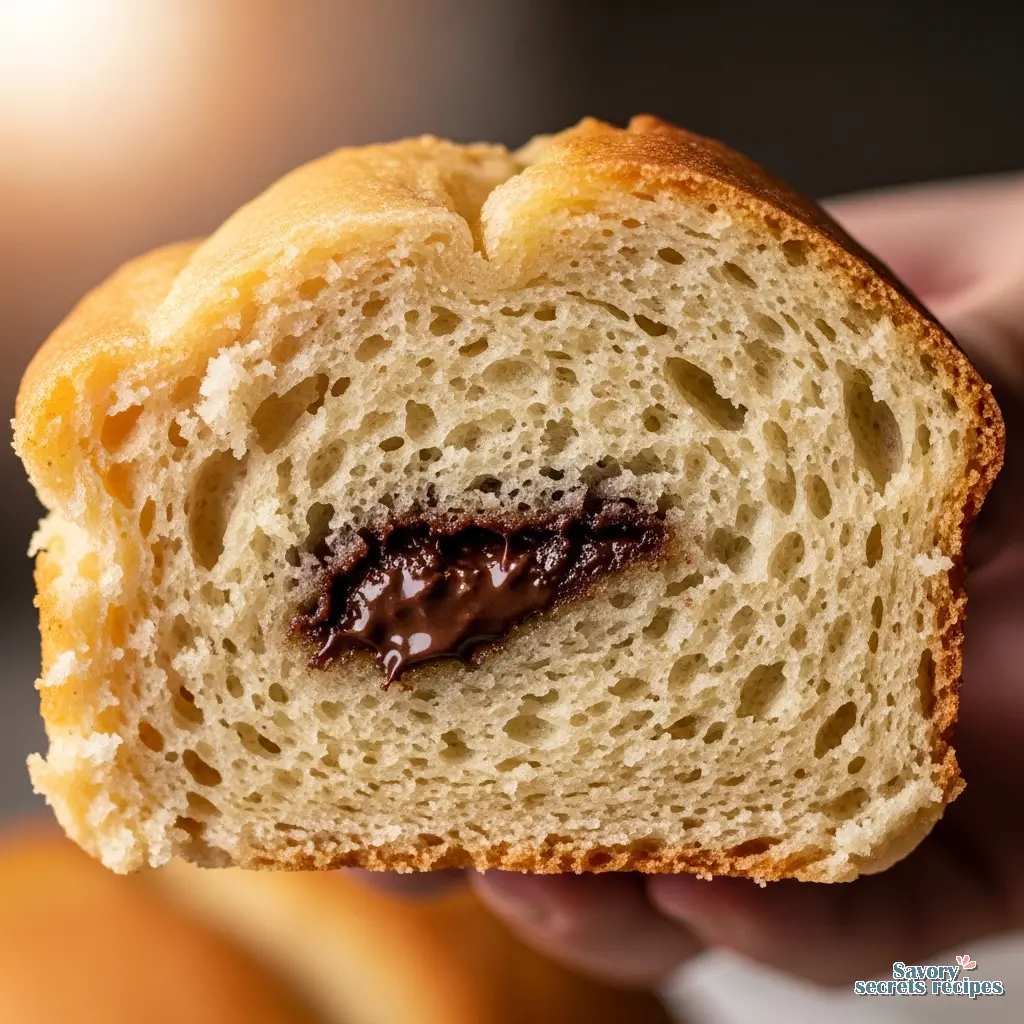 banana bread made with cake flour close up