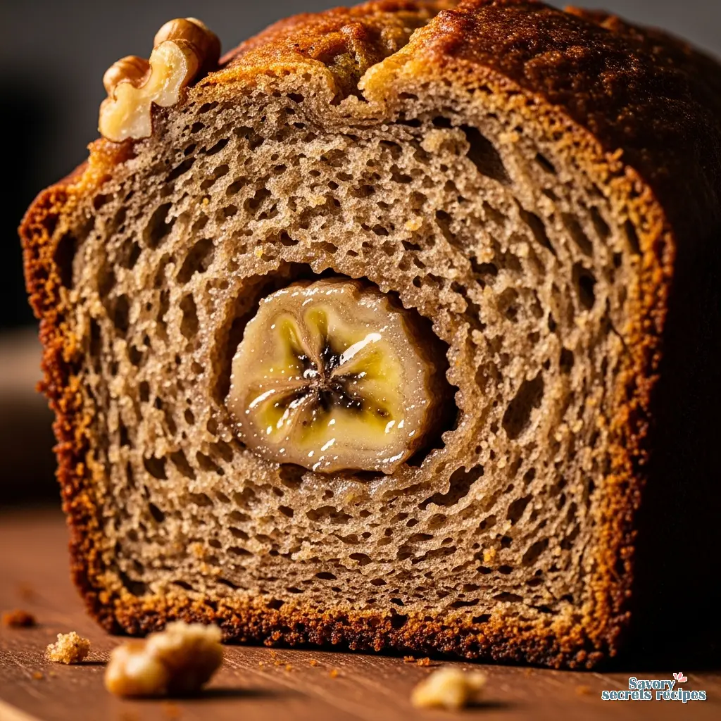 banana bread brown close up