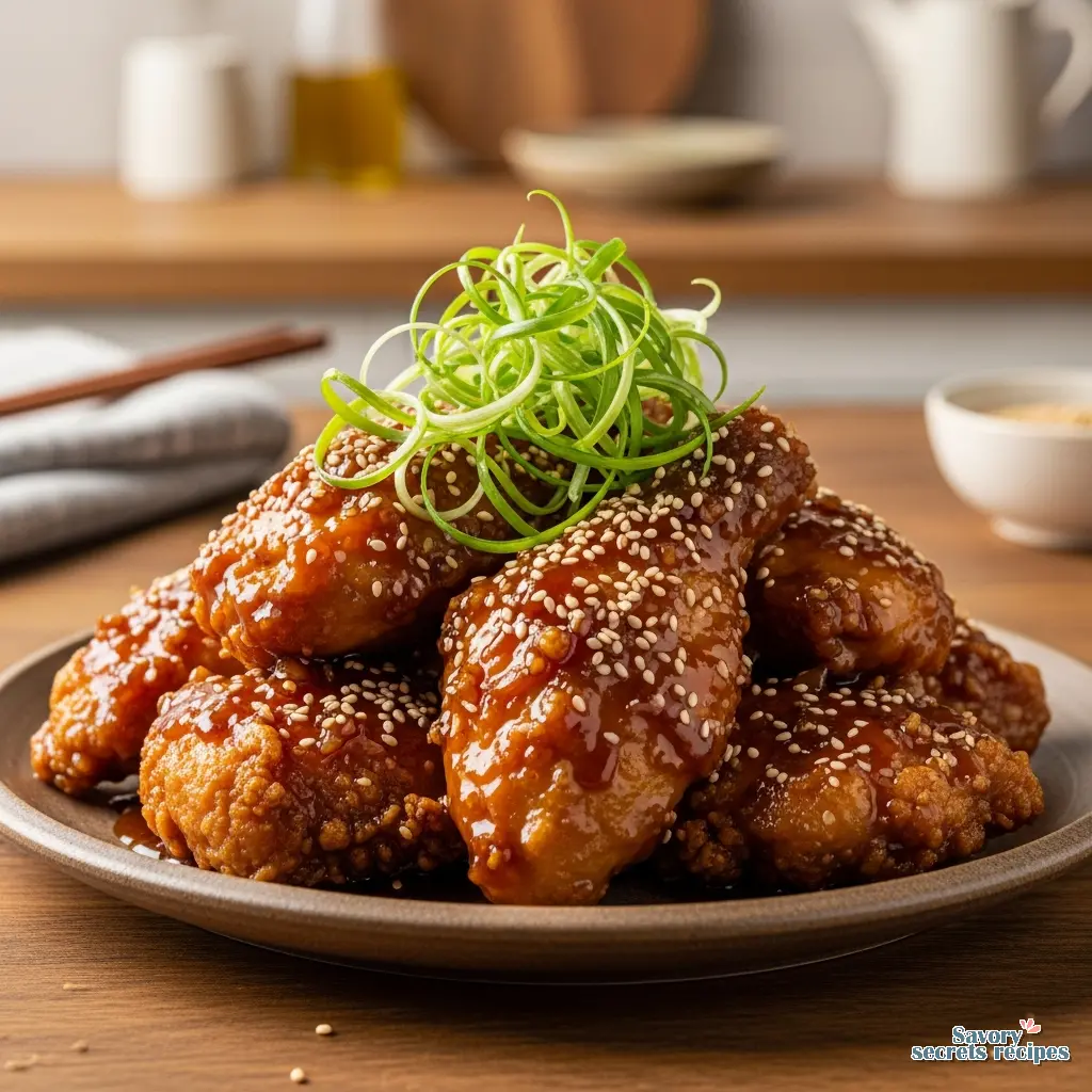 asian crispy fried chicken final presentation