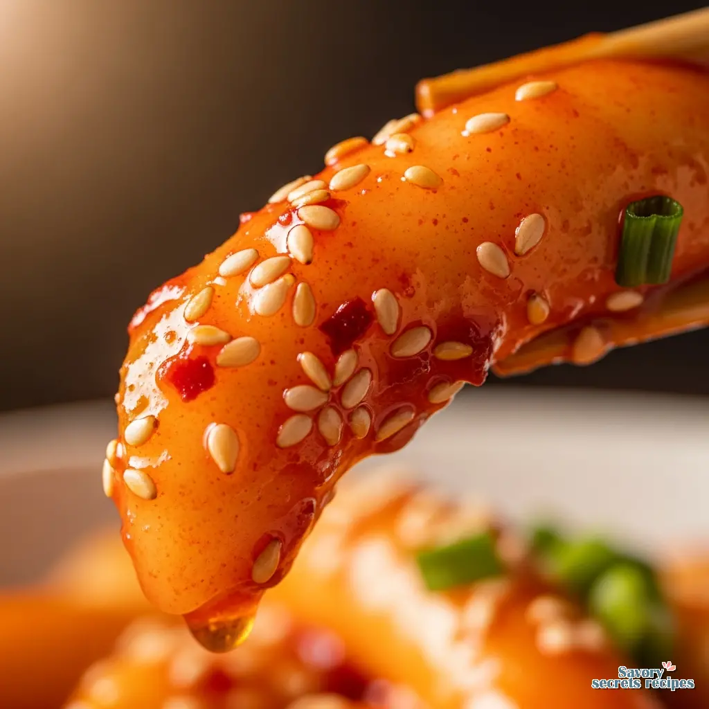 buldak tteokbokki ingredients close up