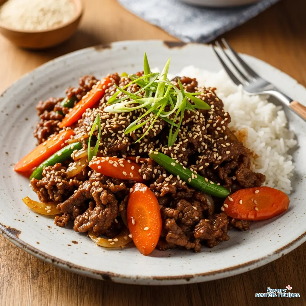 beef bulgogi stir fry final presentation