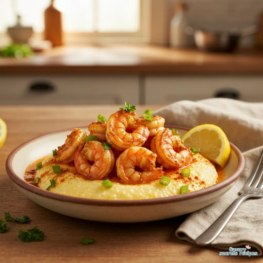 cheesy grits and shrimp recipe final presentation