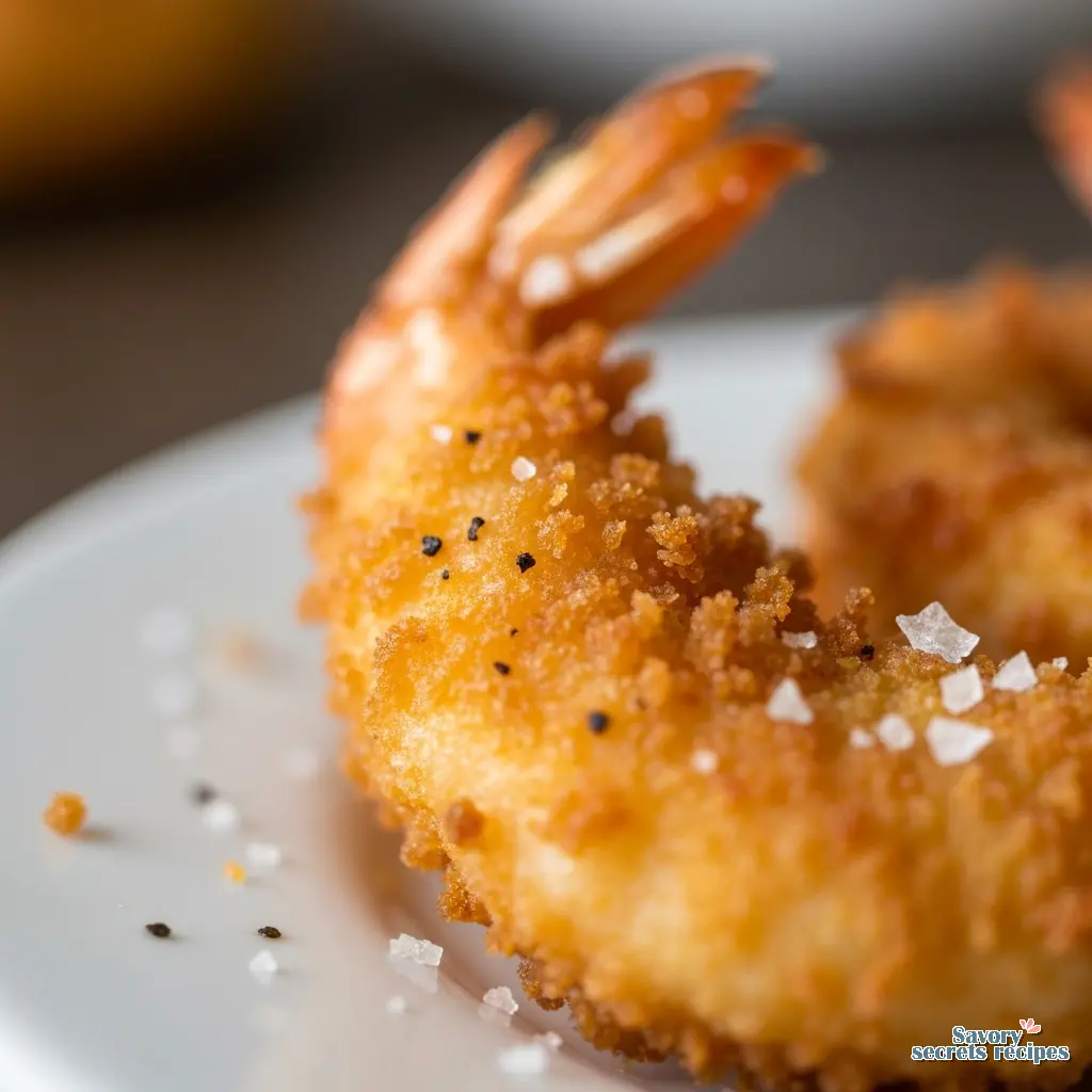fried shrimp appetizers close up
