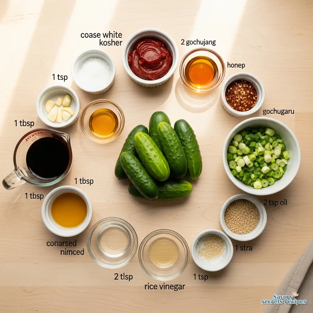 crushed cucumber salad korean ingredients