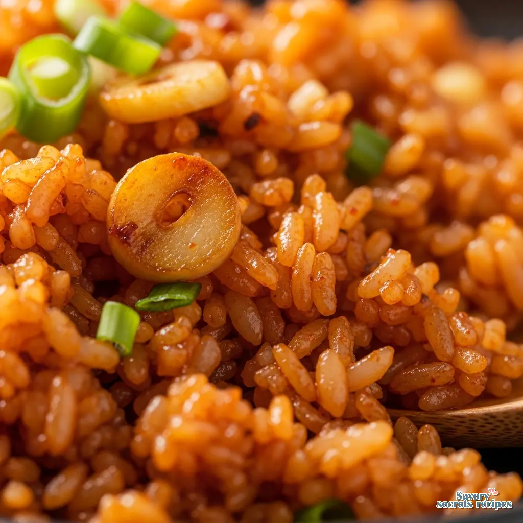 go chu jang fried rice close up