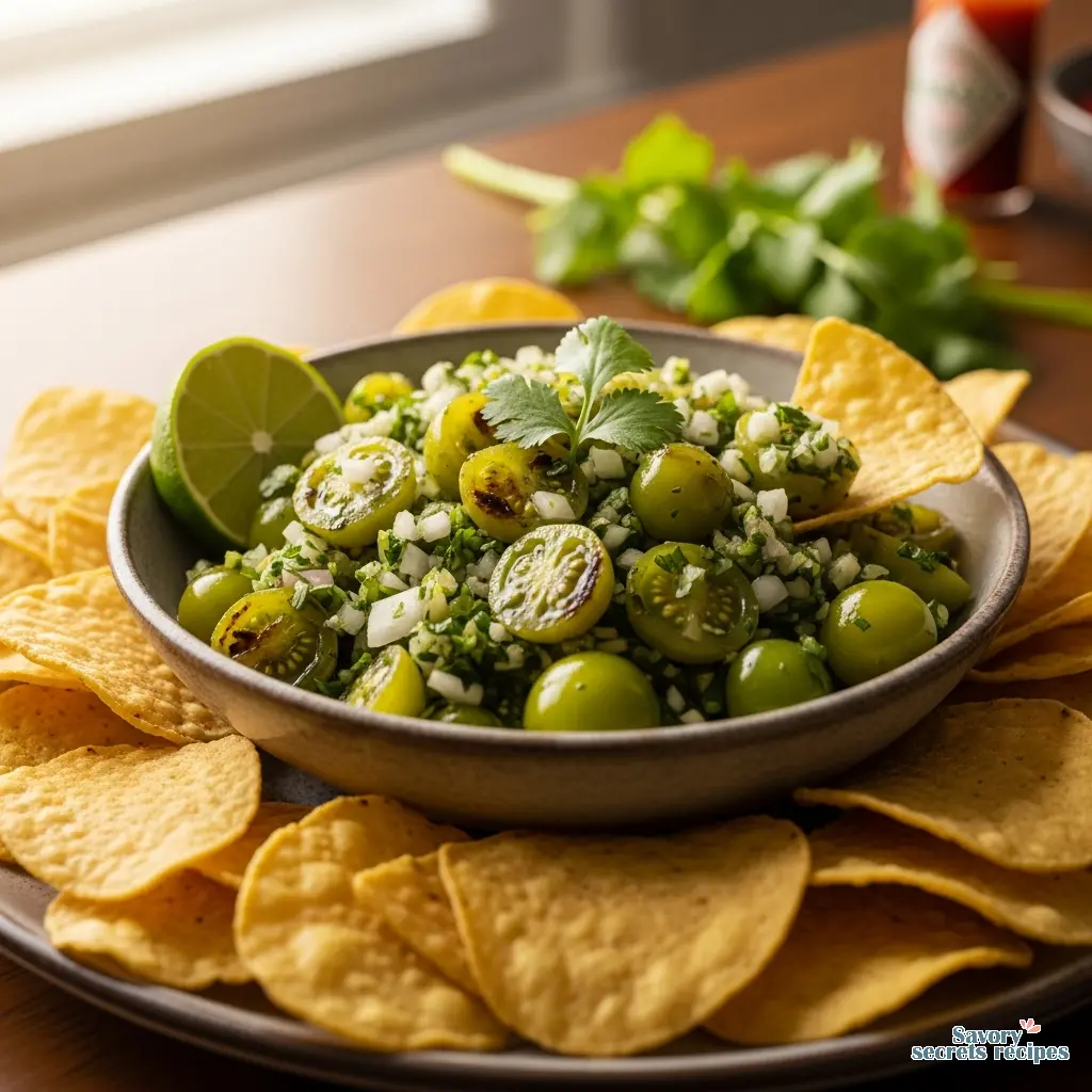 green cherry tomato salsa final presentation