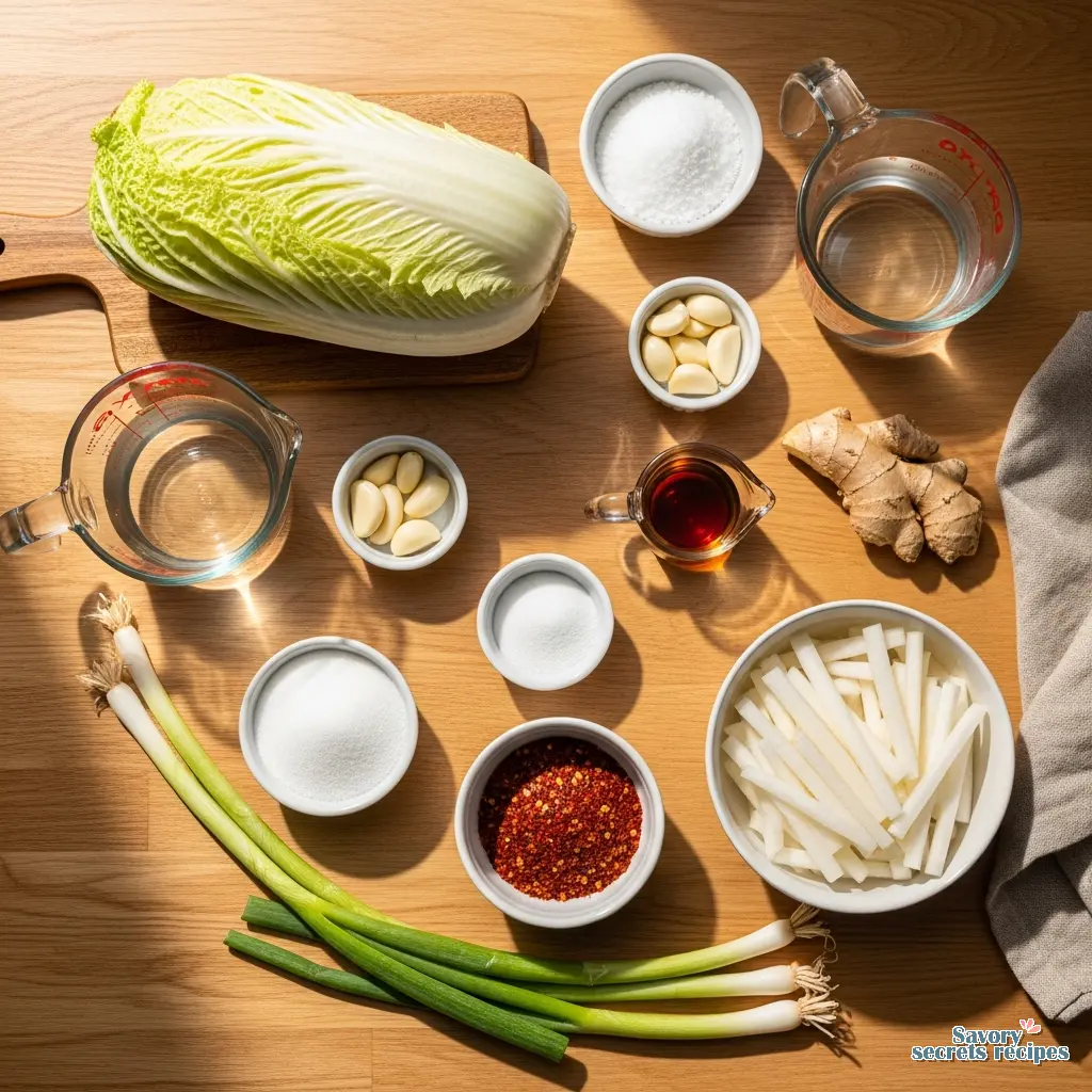 authentic kimchi recipe ingredients