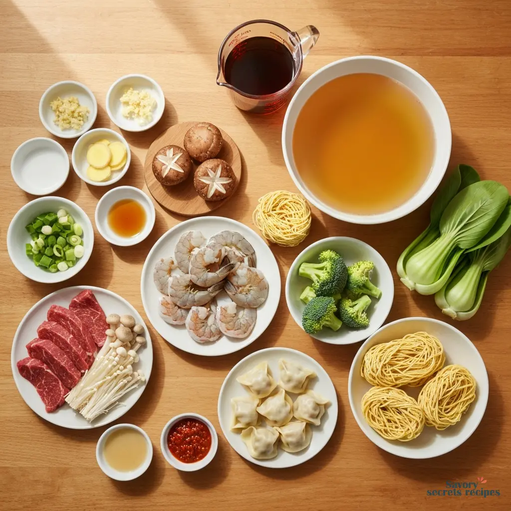 hot pot dish recipe ingredients