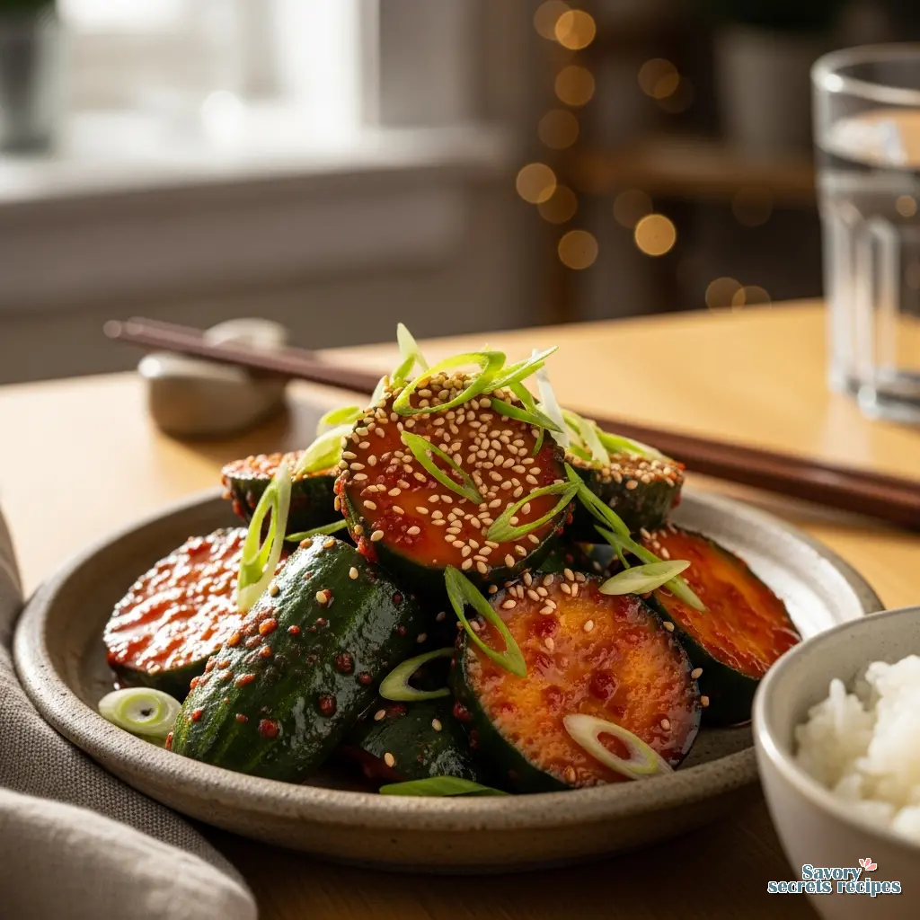 how to make korean cucumber final presentation