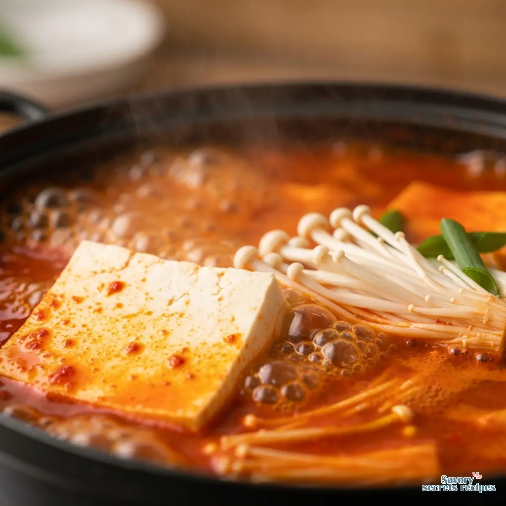 korean casserole close up