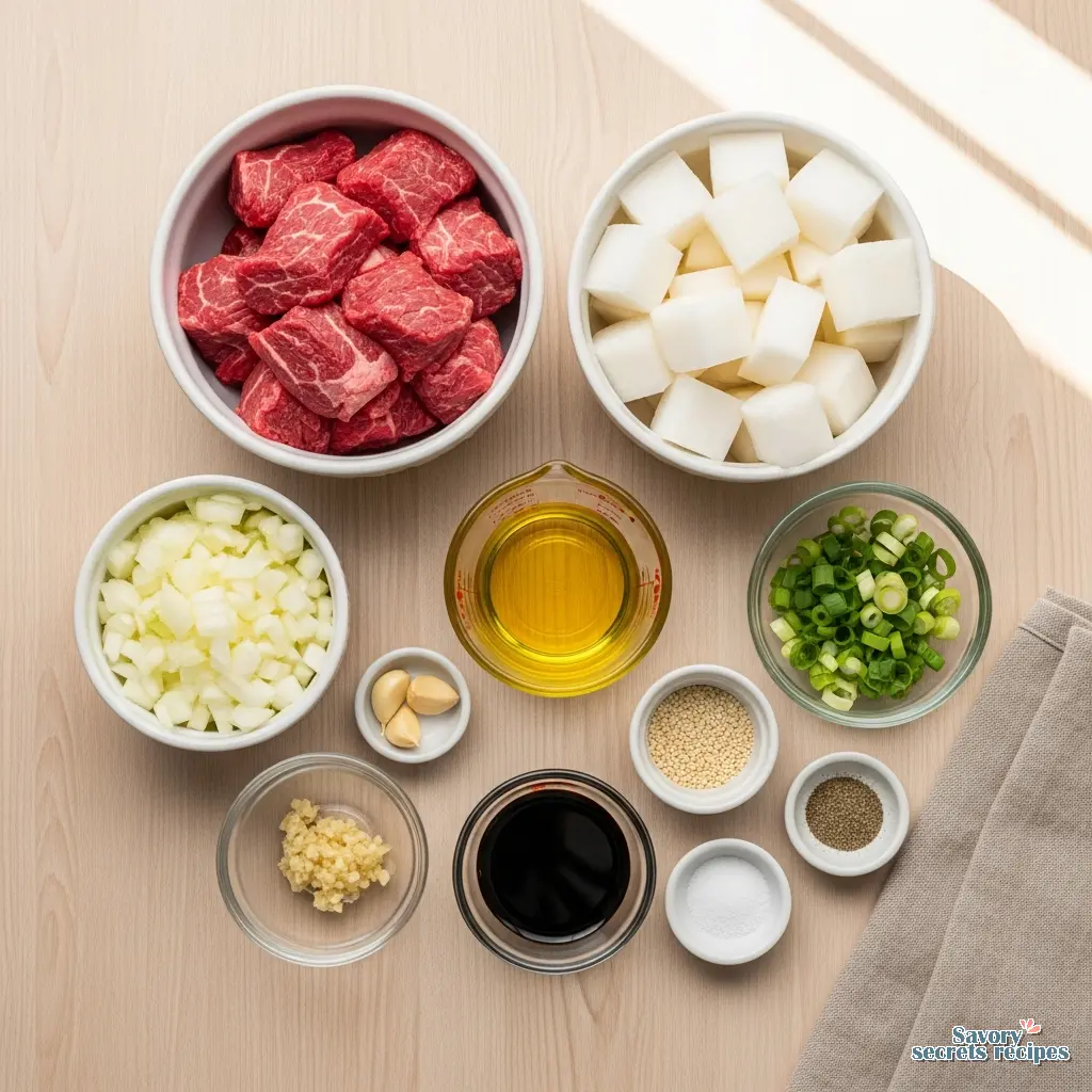 beef daikon soup ingredients