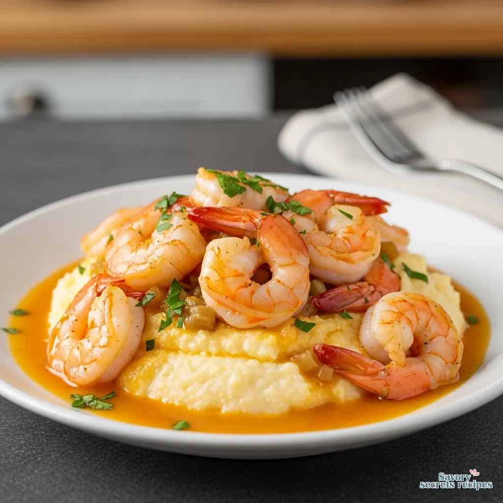 basic shrimp and grits recipe final presentation